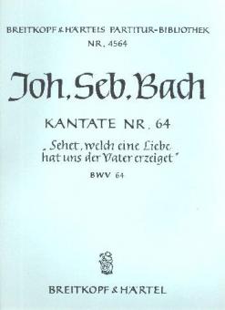 Sehet, welch eine Liebe hat uns der Vater erzeiget 