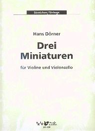 Drei Miniaturen für Violine und Violoncello 