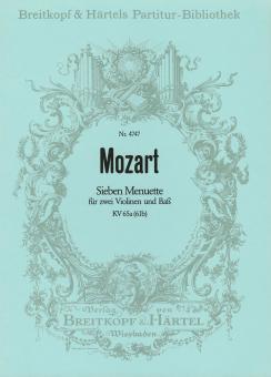 7 Menuette mit Trio KV 65a 