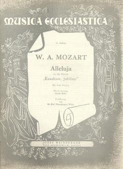 Alleluja aus der Motette 'Exultate jubilate' 