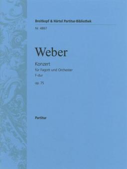 Konzert für Fagott und Orchester in F-Dur op. 75 