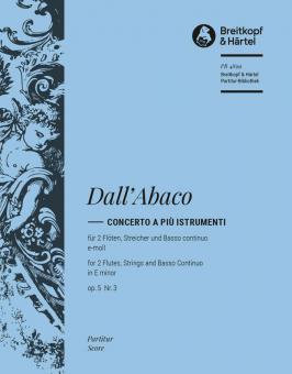 Concerto a piu instrumenti in e-moll op. 5 Nr. 3 