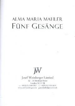 Fünf Gesänge 