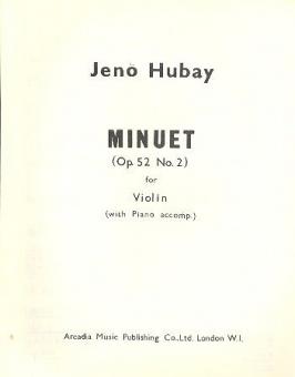 Minuet op. 52 Nr. 2 