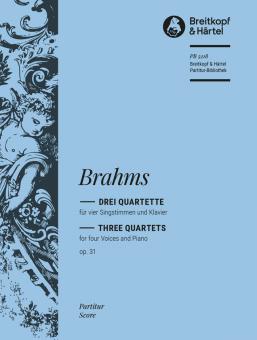 3 Quartette op. 31 