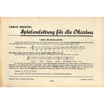 Spielanleitung für die Okarina 