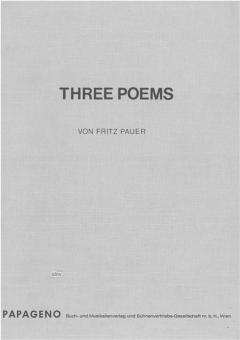 Three Poems 