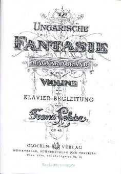 Ungarische Fantasie d-Moll op. 45 'Magyar abrand/Fantasia ungherese' 