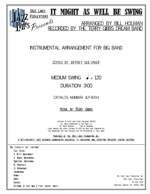 It Might As Well Be Swing 