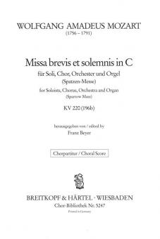 Missa brevis in C-Dur KV 220 
