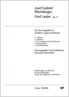 Fünf Lieder op. 4 