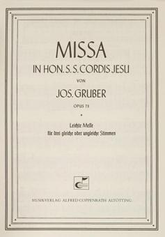 Missa in hon. S. S. Cordis Jesu op. 73 
