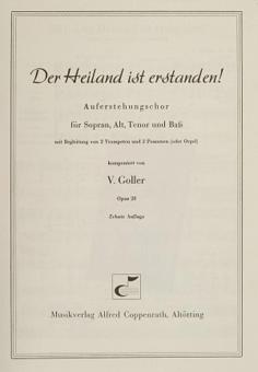 Goller, Der Heiland ist erstanden 