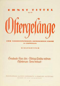 Zwei Ostergesänge op.64 Nr.1 und 2 