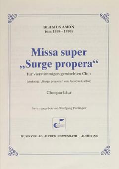 Missa super 'Surge propera' 