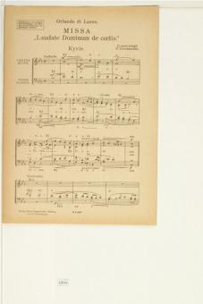 Missa Laudate Dominum de coelis 