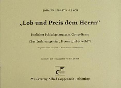 Lob und Preis dem Herrn BWV 207 