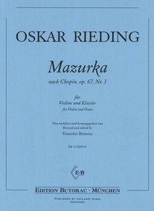 Mazurka nach Chopin op. 67/3 