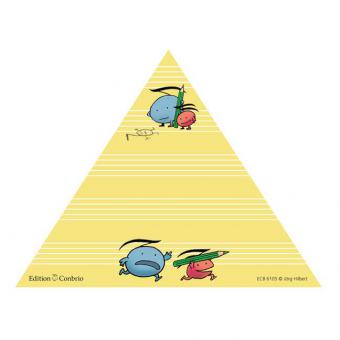 Haftnotizblock 'Musik-Dreieck' 