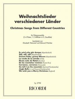 Weihnachtslieder aus verschiedenen Ländern für Flötenensemble 