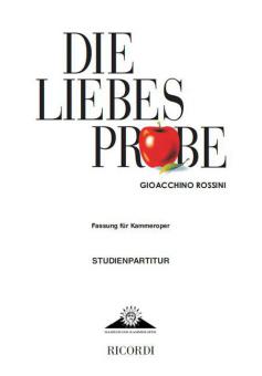 Die Liebesprobe ( La pietra del paragone) 