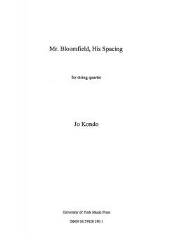 Mr. Bloomfield, His Spacing 
