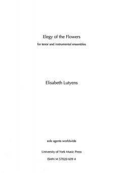 Elegy Of The Flowers Op.127 