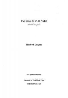 Two Songs by W.H. Auden 