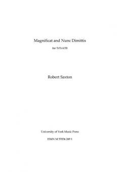 Magnificat And Nunc Dimittis 