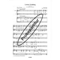 Letzter Frühling op. 33 Nr. 2 