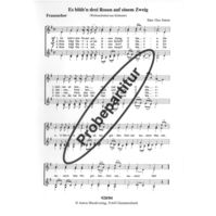 Es blüh'n drei Rosen auf einem Zweig 