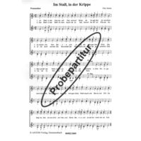 Im Stall, in der Krippe 