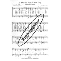 Es blüh'n drei Rosen auf einem Zweig 