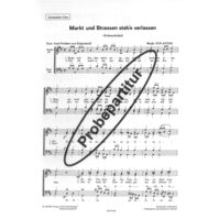 Markt und Straßen steh'n verlassen 