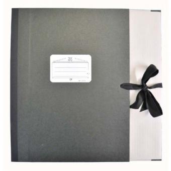 Notenmappe Quart-Format mit Klappen 8cm schwarz 