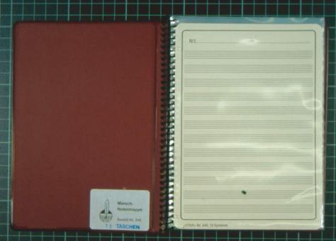 Marschmappe hoch 12,4x17,8 cm 25 Taschen 