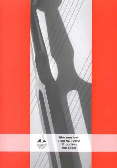 Notenblock 100 Seiten 12 Systeme 