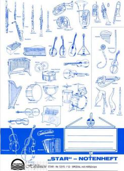 Notenheft Din A4 hoch 12 Sys 16 S. Hi 