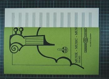 Notenheft Din A4 hoch 12 Systeme 16 Seiten 