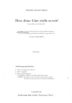 Herr, deine Güte reicht so weit! 