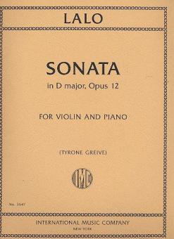 Sonata In D major Op. 12 