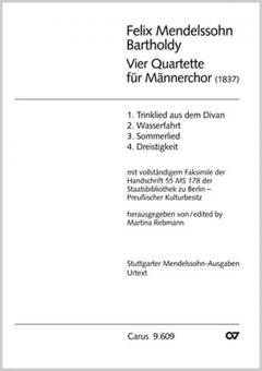 Vier Quartette für Männerchor 