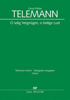 O selig Vergnügen, o heilige Lust 