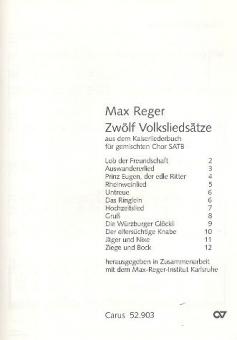 Zwölf Volksliedsätze 