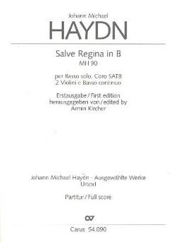Salve Regina in B-Dur MH 90 
