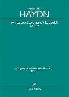 Missa sub titulo Sancti Leopoldi MH 837 Standard