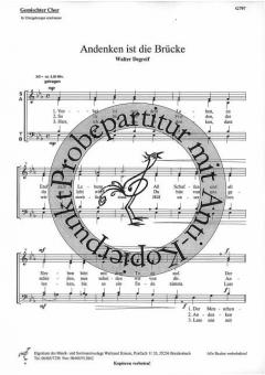 Andenken ist die Brücke 