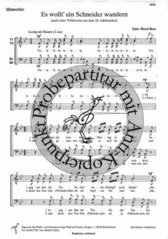 Es wollt' ein Schneider wandern 