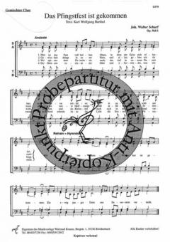 Das Pfingstfest ist gekommen 