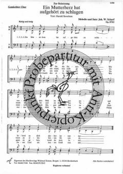 Ein Mutterherz hat aufgehört zu schlagen 